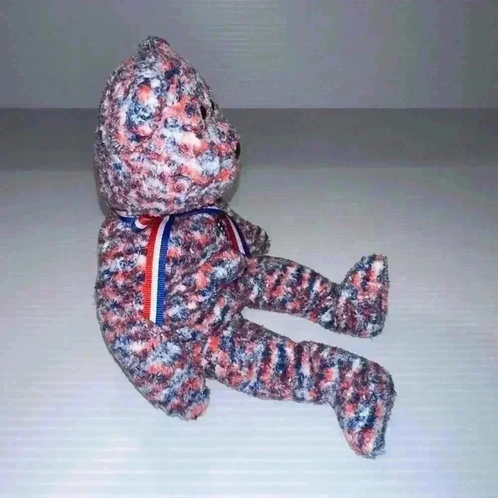 Ty Beanie Baby USA Red Blue Plush Stuffed Animal 2000 P.E. Pellets